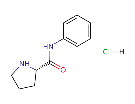 Molecular Structure of 1078162-90-9 (N-Phenyl-2-pyrrolidinecarboxamide hydrochloride)