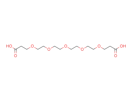Molecular Structure of 439114-13-3 (α,ω-dipropionic acid tetraethylene glycol)
