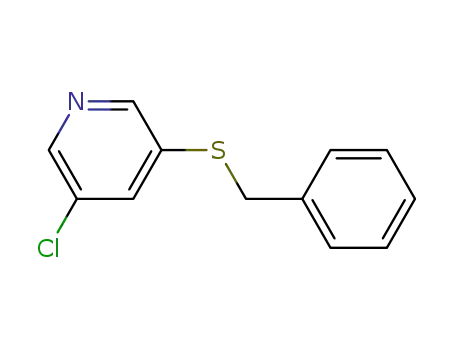 Molecular Structure of 1210868-16-8 (3-(benzylsulfanyl)-5-chloropyridine)