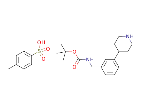 4-[3-(tert-butoxycarbonylaminomethyl)phenyl]piperidine p-toluenesulfonic acid salt