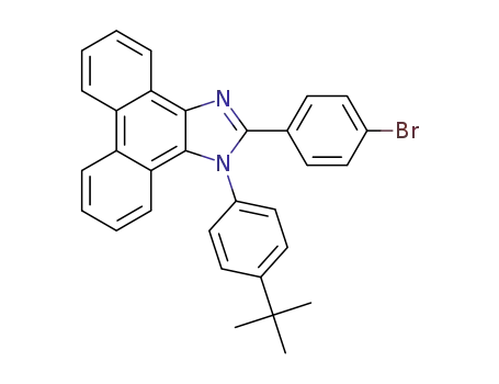 Molecular Structure of 1353558-06-1 (2-(4-bromophenyl)-1-(4-(tert-butyl)phenyl)-1H-phenanthro[9,10-d]imidazole)