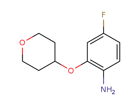 4-fluoro-2-(tetrahydro-2H-pyran-4-yloxy)aniline