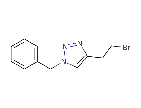 Molecular Structure of 1250525-60-0 (1-benzyl-4-(2-bromoethyl)-1H-1,2,3-triazole)
