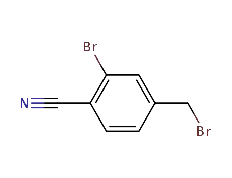 Molecular Structure of 89892-38-6 (3-Bromo-4-cyanobenzyl bromide)