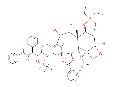 2'-O-TBDMS-7-O-TES-9,10-α,α-OH-9-desoxo-10-deacetylpaclitaxel