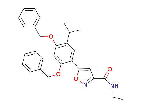 5-(2,4-bis(benzyloxy)-5-isopropylphenyl)-N-ethylisoxazole-3-carboxaMide