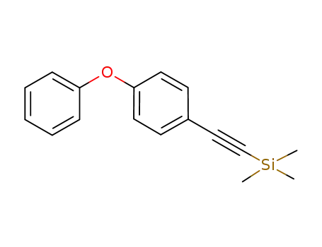 Molecular Structure of 1245913-04-5 (trimethyl((4-phenoxyphenyl)ethynyl)silane)