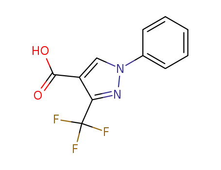 Molecular Structure of 142818-01-7 (1-phenyl-3-(trifluoromethyl)pyrazole-4-carboxylic acid)