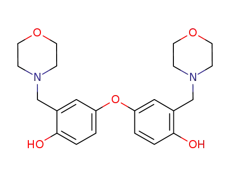 Molecular Structure of 946513-72-0 (3,3'-di(morpholin-4-ylmethyl)-4,4'-dihydroxy diphenyl ether)