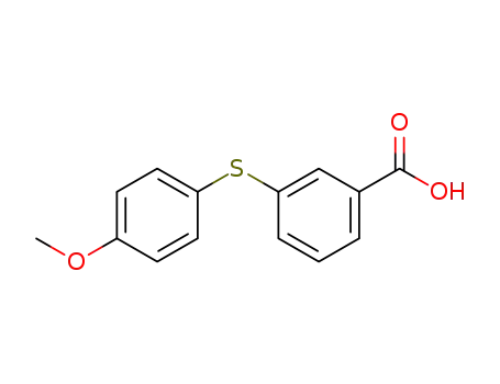 Molecular Structure of 128950-14-1 (3-[(4-methoxyphenyl)sulfanyl]benzoic acid)