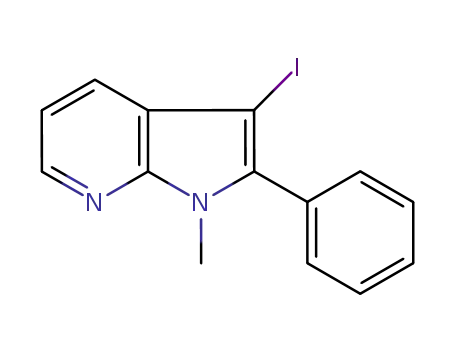 1H-Pyrrolo[2,3-b]pyridine,3-iodo-1-methyl-2-phenyl-