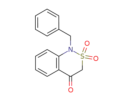 Molecular Structure of 31846-95-4 (1-benzyl-3,4-dihydro-1H-2,1-benzothiazin-4-one 2,2-dioxide)