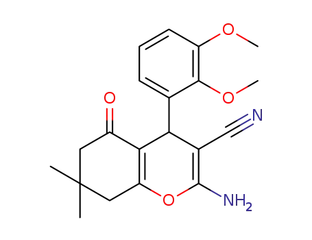 2-amino-4-(2,3-dimethoxyphenyl)-7,7-dimethyl-5-oxo-5,6,7,8-tetrahydro-4H-chromene-3-carbonitrile