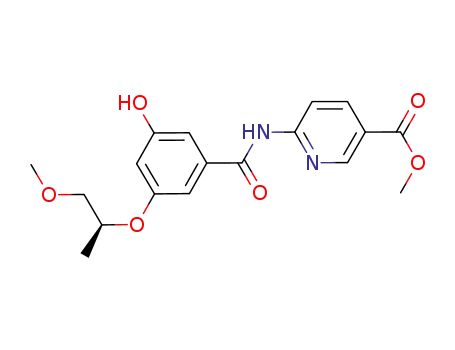 methyl 6-{[(3-hydroxy-5-{[(1S)-1-methyl-2-(methyloxy)ethyl]oxy}phenyl)carbonyl]amino}pyridine-3-carboxylate