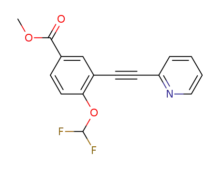 methyl 4-(difluoromethoxy)-3-(pyridin-2-ylethynyl)benzoate