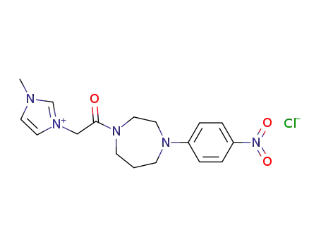 3-methyl-1-{2-[4-(4-nitrophenyl)[1,4]diazepan-1-yl]-2-oxoethyl}-3H-imidazol-1-ium chloride
