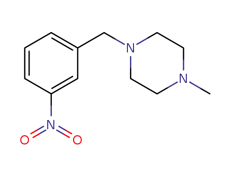 Molecular Structure of 198281-54-8 (1-METHYL-4-(3-NITROBENZYL)PIPERAZINE)