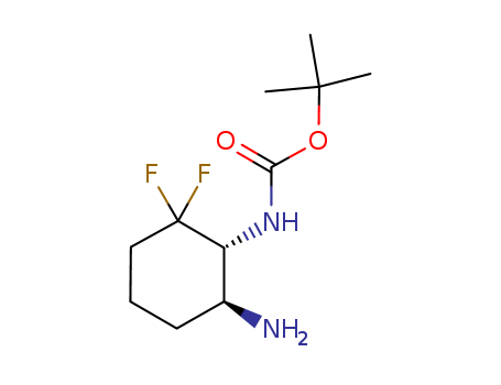 tert-butyl ((1R,6S)-6-amino-2,2-difluorocyclohexyl)carbamate