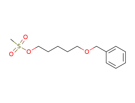Molecular Structure of 186374-96-9 (5-(benzyloxy)pentyl methanesulfonate)