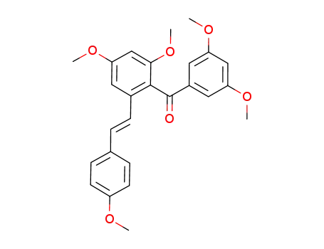 (E)-(2,4-dimethoxy-6-(4-methoxystyryl)phenyl)(3,5-dimethoxyphenyl)methanone