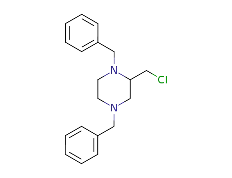 Molecular Structure of 24225-89-6 (Piperazine, 2-(chloromethyl)-1,4-bis(phenylmethyl)-)