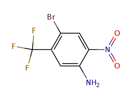 Molecular Structure of 683241-86-3 (4-BROMO-5-(TRIFLUOROMETHYL)-2-NITROBENZENAMINE)