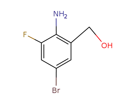 Molecular Structure of 906811-50-5 ((2-amino-5-bromo-3-fluorophenyl)methanol)