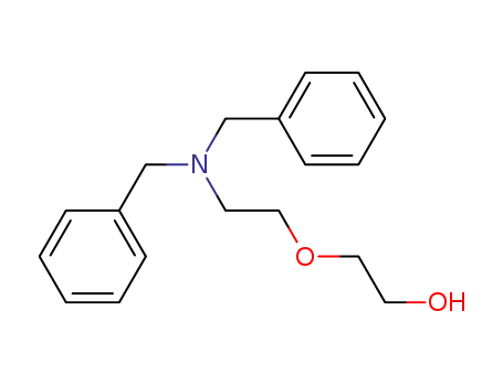 Molecular Structure of 136533-09-0 (N,N-dibenzyl-5-amino-3-oxapentan-1-ol)