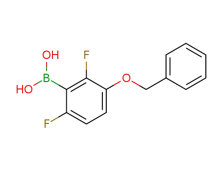 Molecular Structure of 870718-07-3 (3-(Benzyloxy)-2,6-difluorobenzeneboronic acid)
