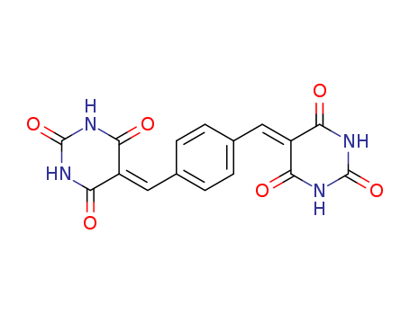 2,4,6(1H,3H,5H)-Pyrimidinetrione,5,5'-(1,4-phenylenedimethylidyne)bis- cas  23279-83-6