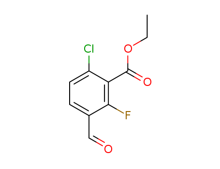 ethyl 2-chloro-5-formyl-6-fluorobenzote cas no. 1294496-84-6 95%%