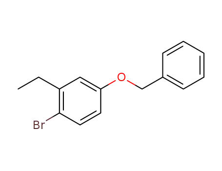 Molecular Structure of 668477-51-8 (Benzene, 1-bromo-2-ethyl-4-(phenylmethoxy)-)