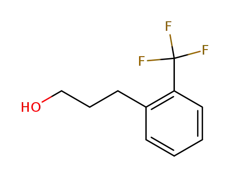 Molecular Structure of 191155-81-4 (3-(2-TRIFLUOROMETHYL-PHENYL)-PROPAN-1-OL)