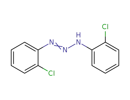 Molecular Structure of 17596-05-3 ((1E)-1,3-bis(2-chlorophenyl)triaz-1-ene)