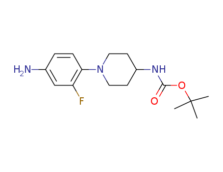 tert-Butyl 4-(4-amino-2-fluorophenyl)tetrahydro-1(2H)-pyrazinecarboxylate
