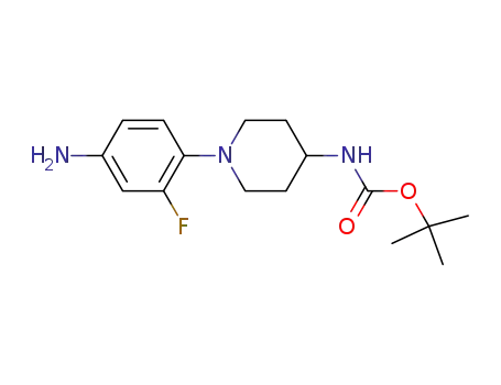 TERT-BUTYL 4-(4-AMINO-2-FLUOROPHENYL)TETRAHYDRO-1(2H)-PYRAZINECARBOXYLATE