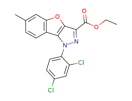 ethyl ester of 1-(2,4-dichlorophenyl)-6-methyl-1H-benzofuro[3,2-c]pyrazole-3-carboxylic acid