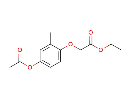 Acetic acid, [4-(acetyloxy)-2-methylphenoxy]-, ethyl ester