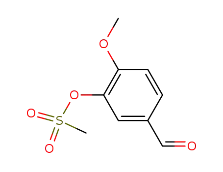Molecular Structure of 70205-05-9 (5-formyl-2-methoxyphenyl methanesulfonate)