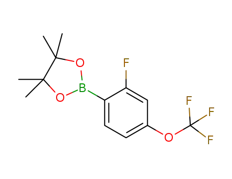 2-(2-fluoro-4-(trifluoromethoxy)phenyl)-4,4,5,5-tetramethyl-1,3,2-dioxaborolane
