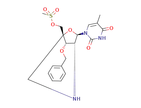 (1R,3R,4R,7S)-7-benzyloxy-1-methanesulfonyloxymethyl-3-(thymin-1-yl)-2-oxa-5-azabicyclo[2.2.1]heptane