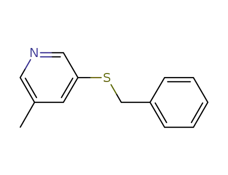 Molecular Structure of 1210868-05-5 (3-(benzylsulfanyl)-5-methylpyridine)