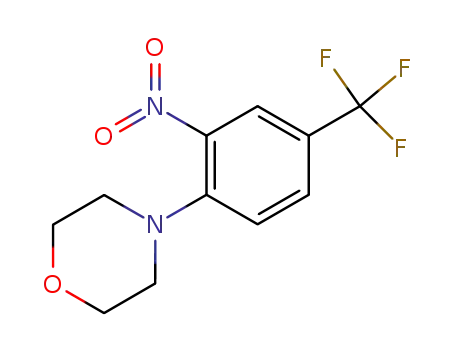 Molecular Structure of 62054-72-2 (N-[2-NITRO-4-(TRIFLUOROMETHYL)PHENYL]MORPHOLINE)