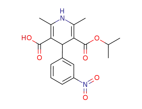 1,4-dihydro-2,6-dimethyl-4-(3'-nitrophenyl)-pyridine-3,5-dicarboxylic acid monoisopropyl ester