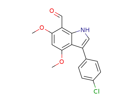 3-(4-chlorophenyl)-4,6-dimethoxy-1H-indole-7-carbaldehyde