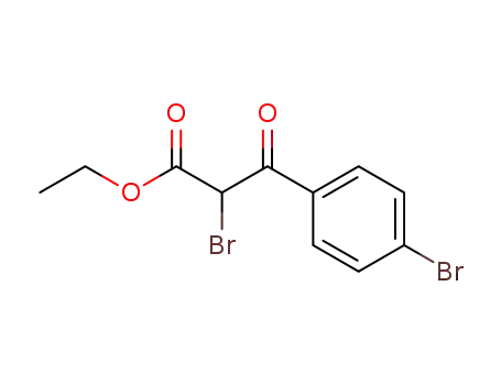 Molecular Structure of 87943-97-3 (ETHYL 2-BROMO-3-(4-BROMOPHENYL)-3-OXO-PROPANOATE)