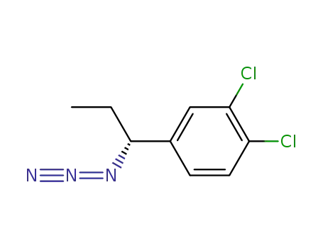Molecular Structure of 742107-60-4 (Benzene, 4-[(1R)-1-azidopropyl]-1,2-dichloro-)