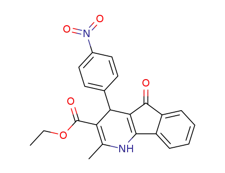 ethyl 2-methyl-4-(4-nitrophenyl)-5-oxo-4,5-dihydro-1H-indeno[1,2-b]pyridine-3-carboxylate