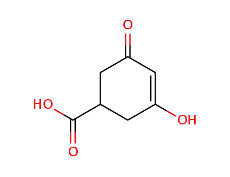 Molecular Structure of 56066-20-7 (3-Cyclohexene-1-carboxylic acid, 3-hydroxy-5-oxo-)