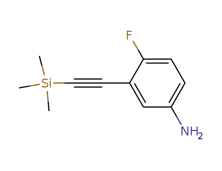4-Fluoro-3-((trimethylsilyl)ethynyl)aniline